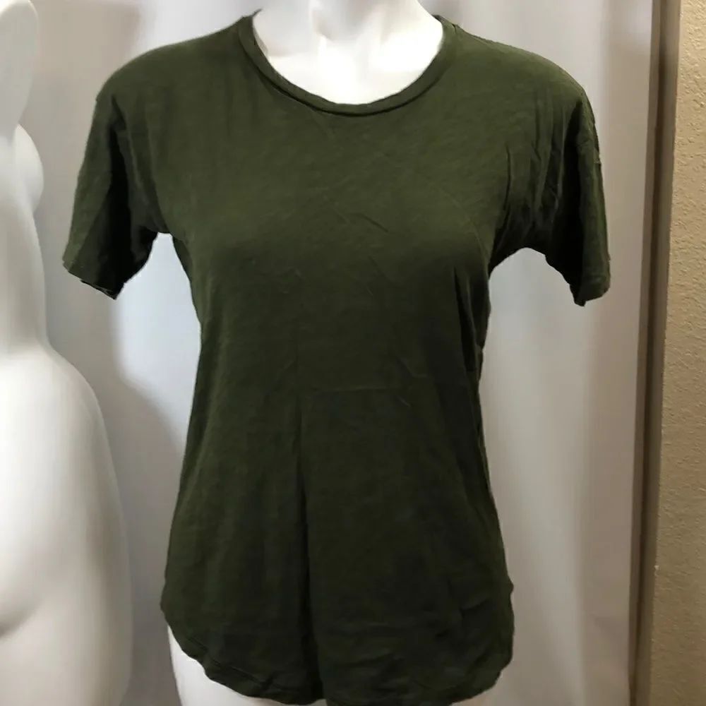 Madewell army green short sleeve T-shirt